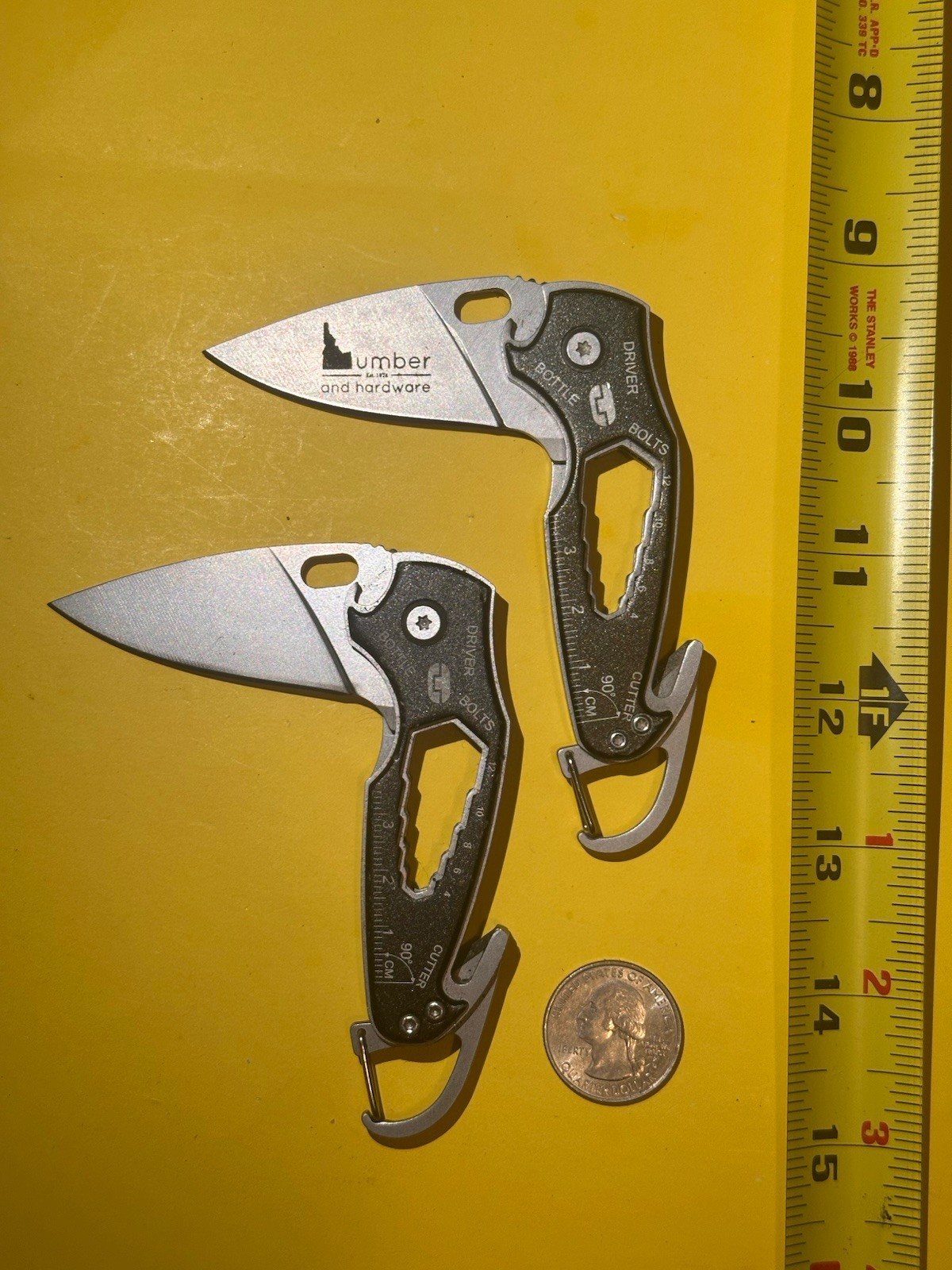 Lot Of 2 True Utility SmartKnife 11-in-1 Multi Tool Weatherproof Case TU573