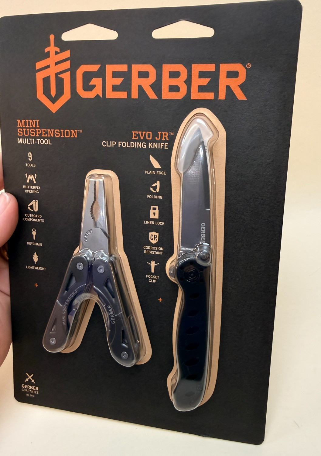 NEW/SEALED Gerber Mini Suspension Multi-Tool and EVO Jr. Folding Knife Combo Set