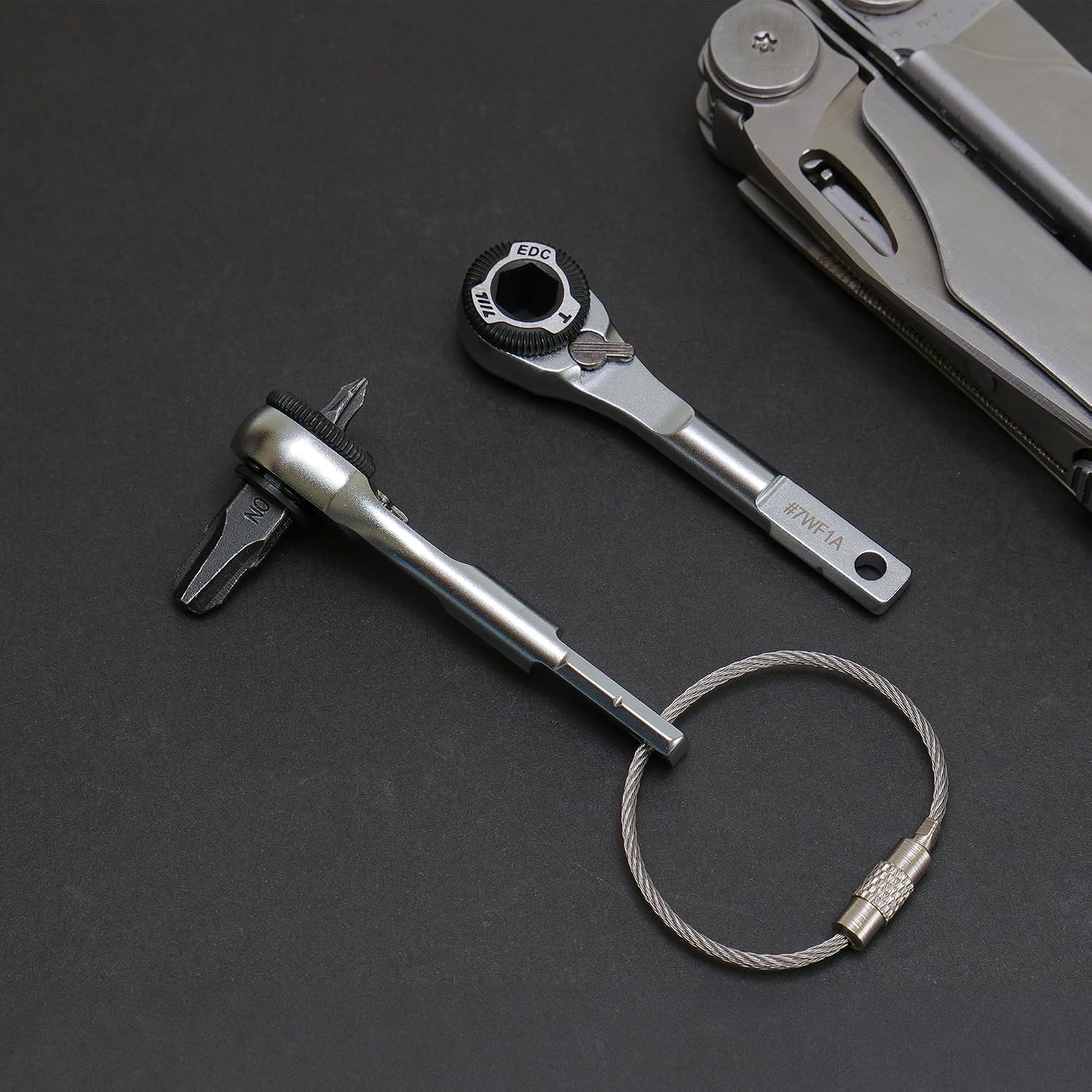EDC Ratchet Wrench for Leatherman Multitool MK2 711L Compact Screwdriver Flat