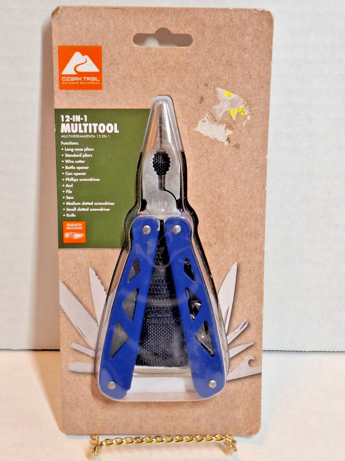 Ozark Trail 12-In-1 Multi-Tool Screwdriver Knife Pliers Saw New With Case