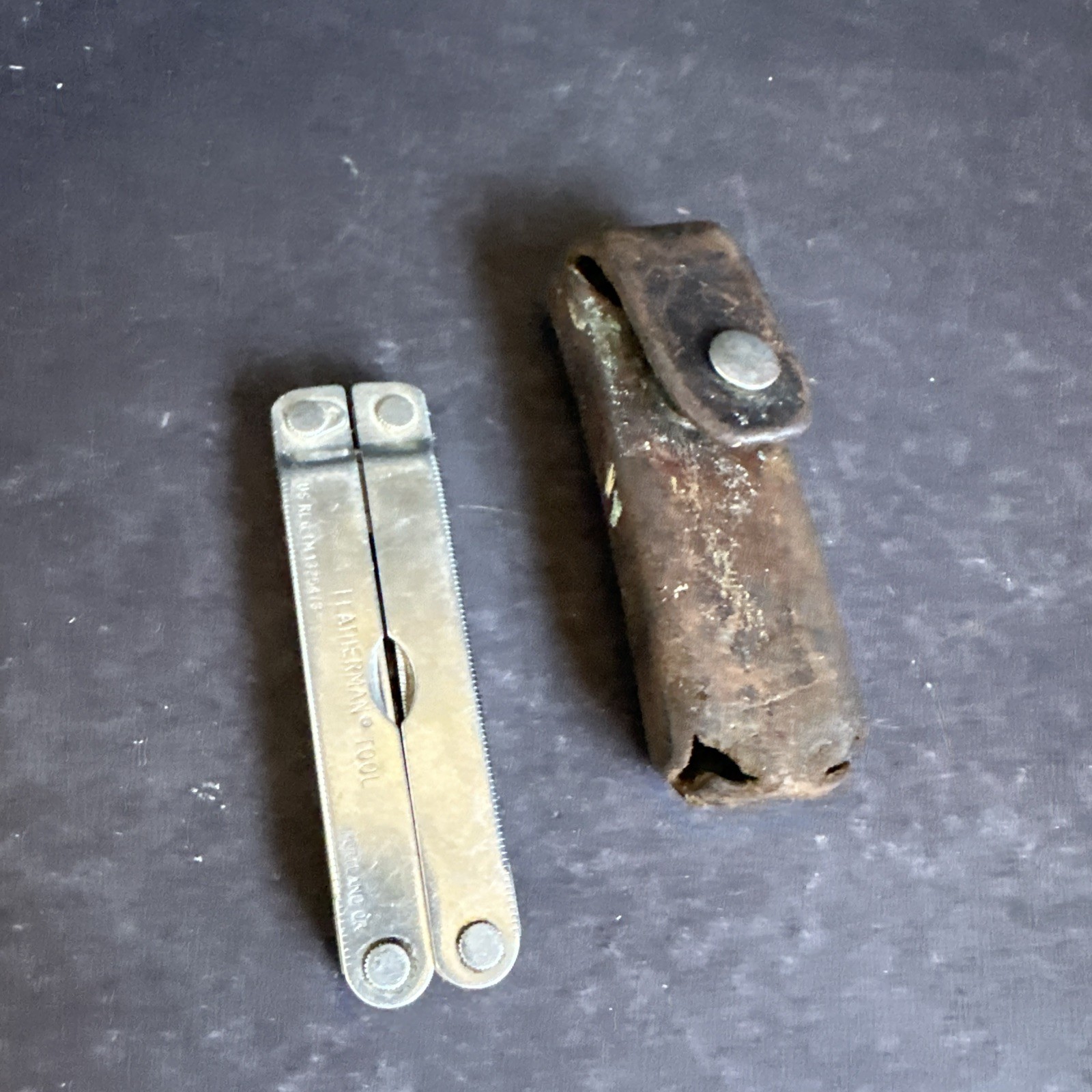 Leatherman Tool USA Portland OR Multi Tool w/ Leather Sheath Vintage #M8