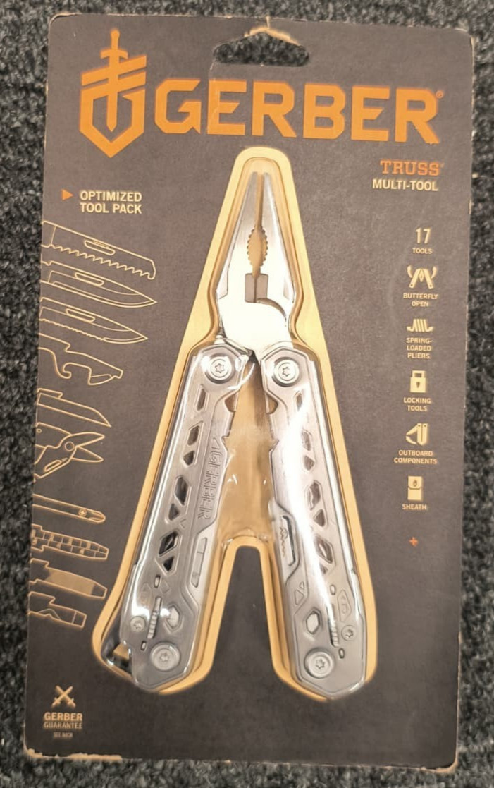 Gerber Truss Multi-Tool with Sheath, Stainless Steel 31-003304 – New , D3
