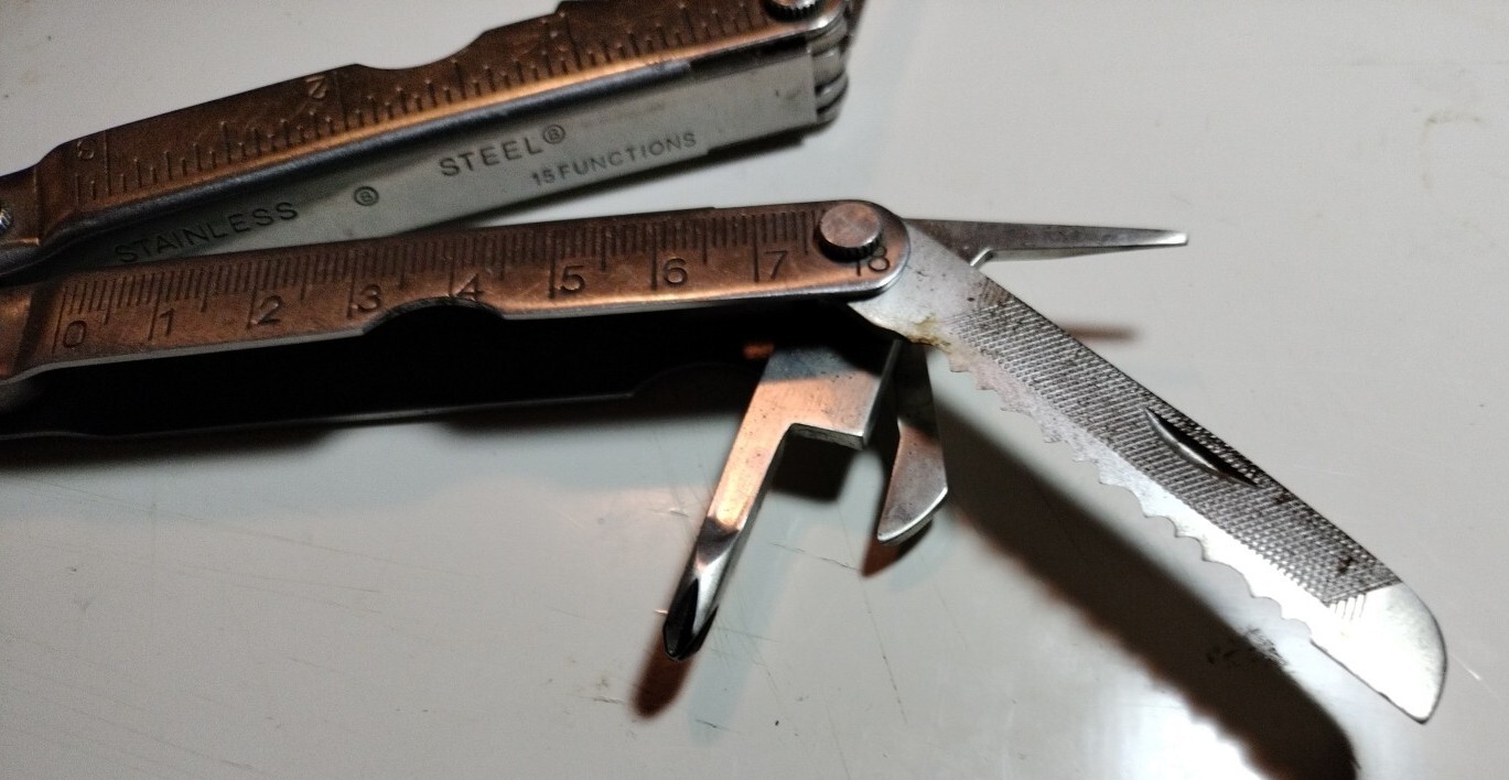Unbranded 15 Function Stainless Steel Multi-tool With Ruler