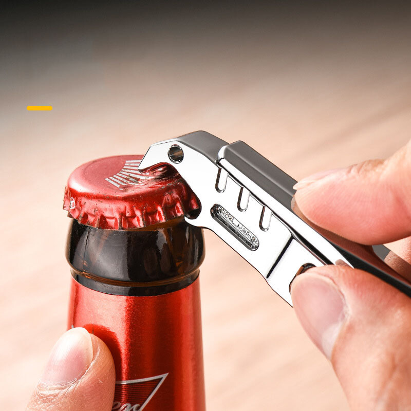 Zinc Alloy Nail Clippers Outdoor EDC Portable Multifunctional EDC Bottle Opener