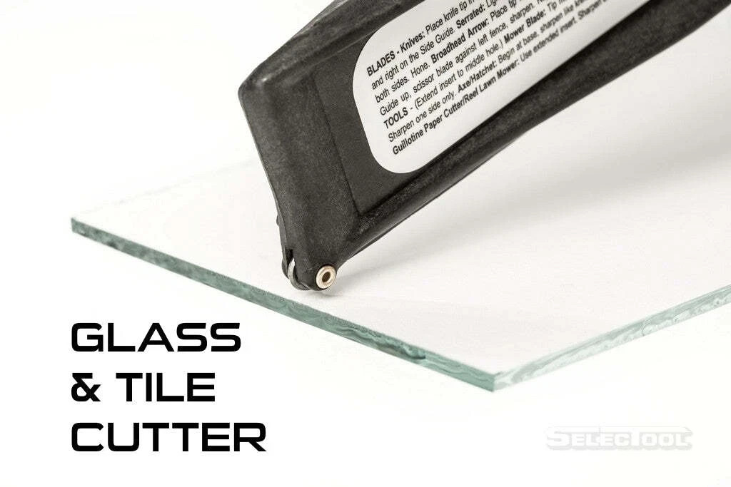 SELECTOOL 4-in-1 Knife & Tool Sharpener Made in USA + FREE Training Knife