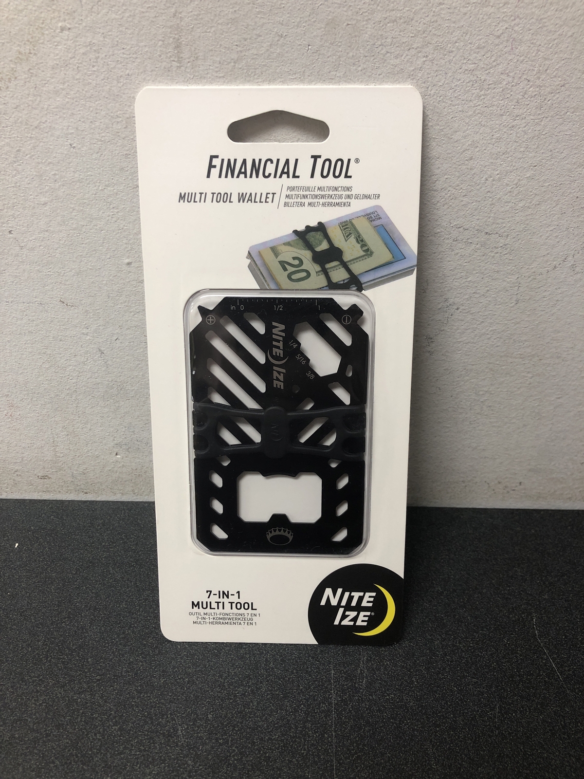 Nite Ize Stainless Steel 7-in-1 Multi Tool Travel Wallet: Bottle Opener, Screwdr