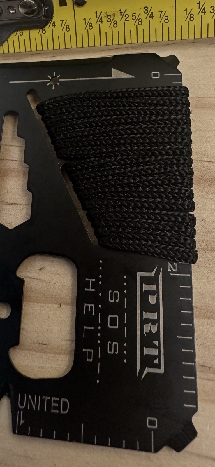 “PRT SOS HELP” Branded DeltaHalo Credit Card Multitool 14 in 1 Survival