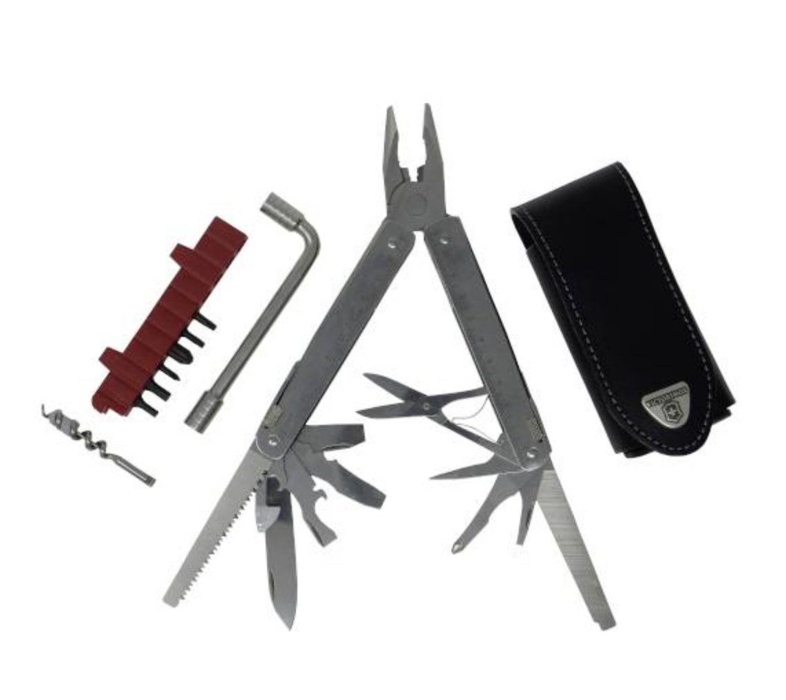 Victorinox Swiss Army Knife, Swisstool With Black Pouch 3.0338.L New In Box