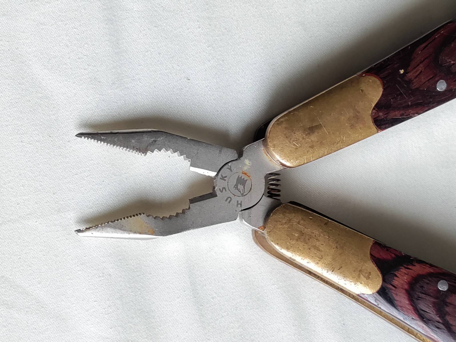 HUSKY 25 Years 25th Anniversary Limited Edition Multi-Tool Brass Wood Vtg USA