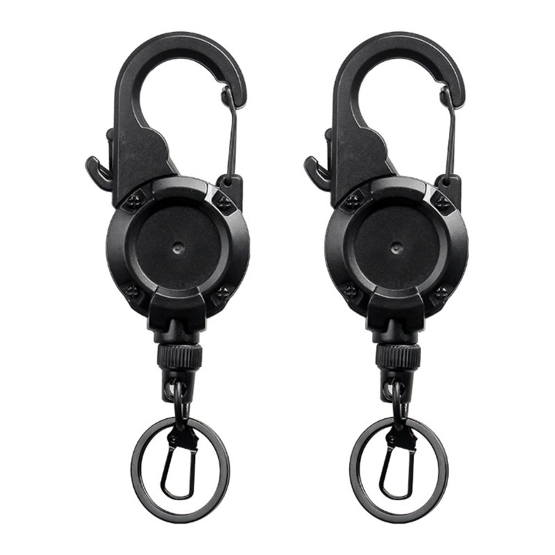 Retractor Retractable Keychain with 26inch Cord Heavy Duty Badges Holder