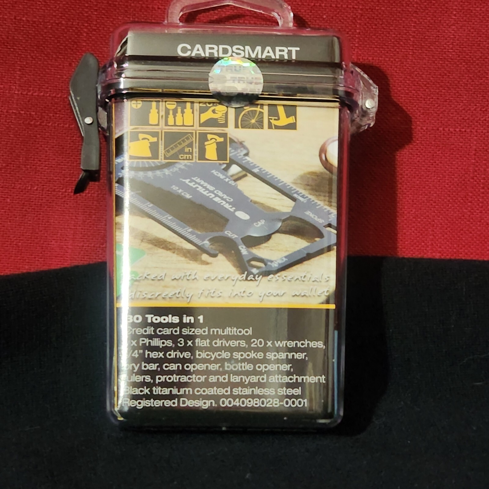 True Utility TU207 CardSmart wallet sized EDC pocket small light multi tool