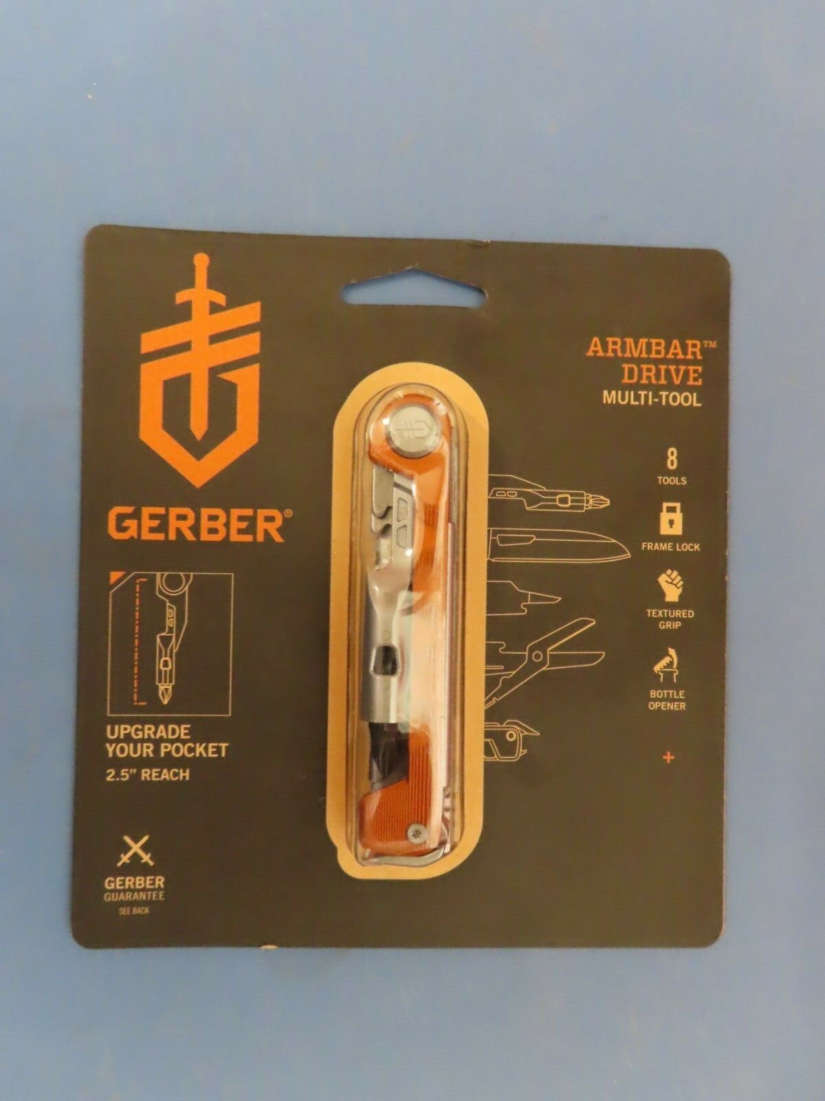 Gerber Armbar Drive Multi Tool 8 Tools, textured grip # 31-003567 NEW