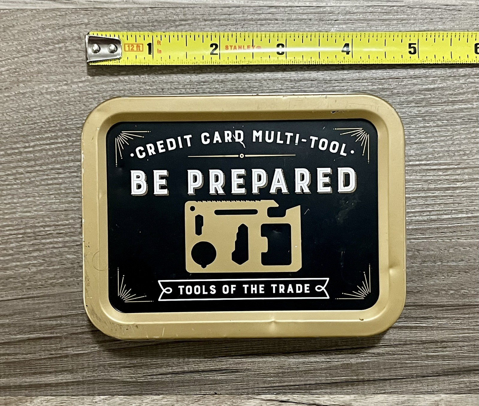 Original 10-in-1 Credit Card Multi-Tool Utility Knife by Noble Supply Co W/ Tin