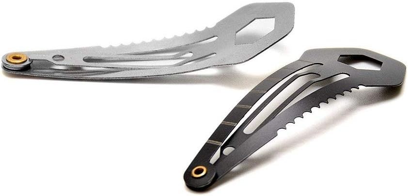 Mini Multi-Functional Hair Clip Stainless Steel Hairpin Women Self-Defense Tool