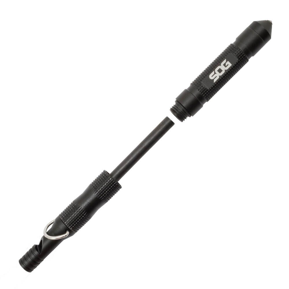 NEW SOG Flint Survival & Defense Tool Safety Whistle Fire Starter Glass Breaker