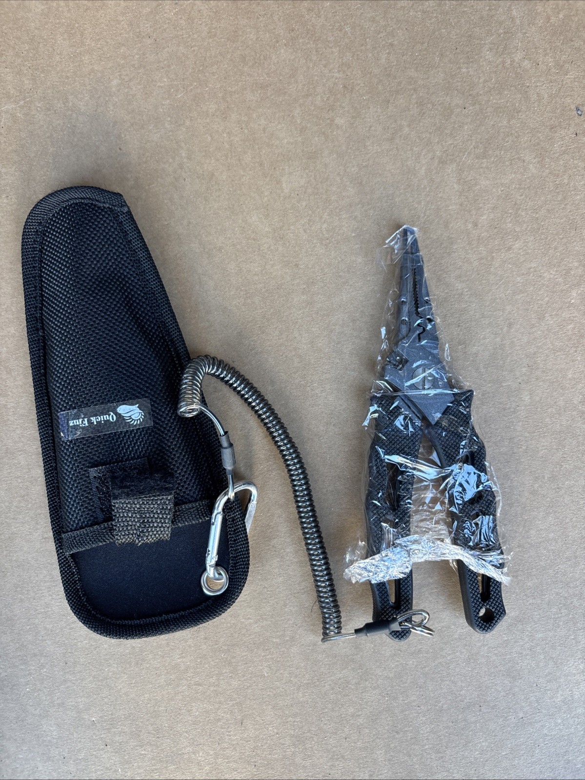 Quick Finz 7.5 Inch Fishing With Sheath And Lanyard New