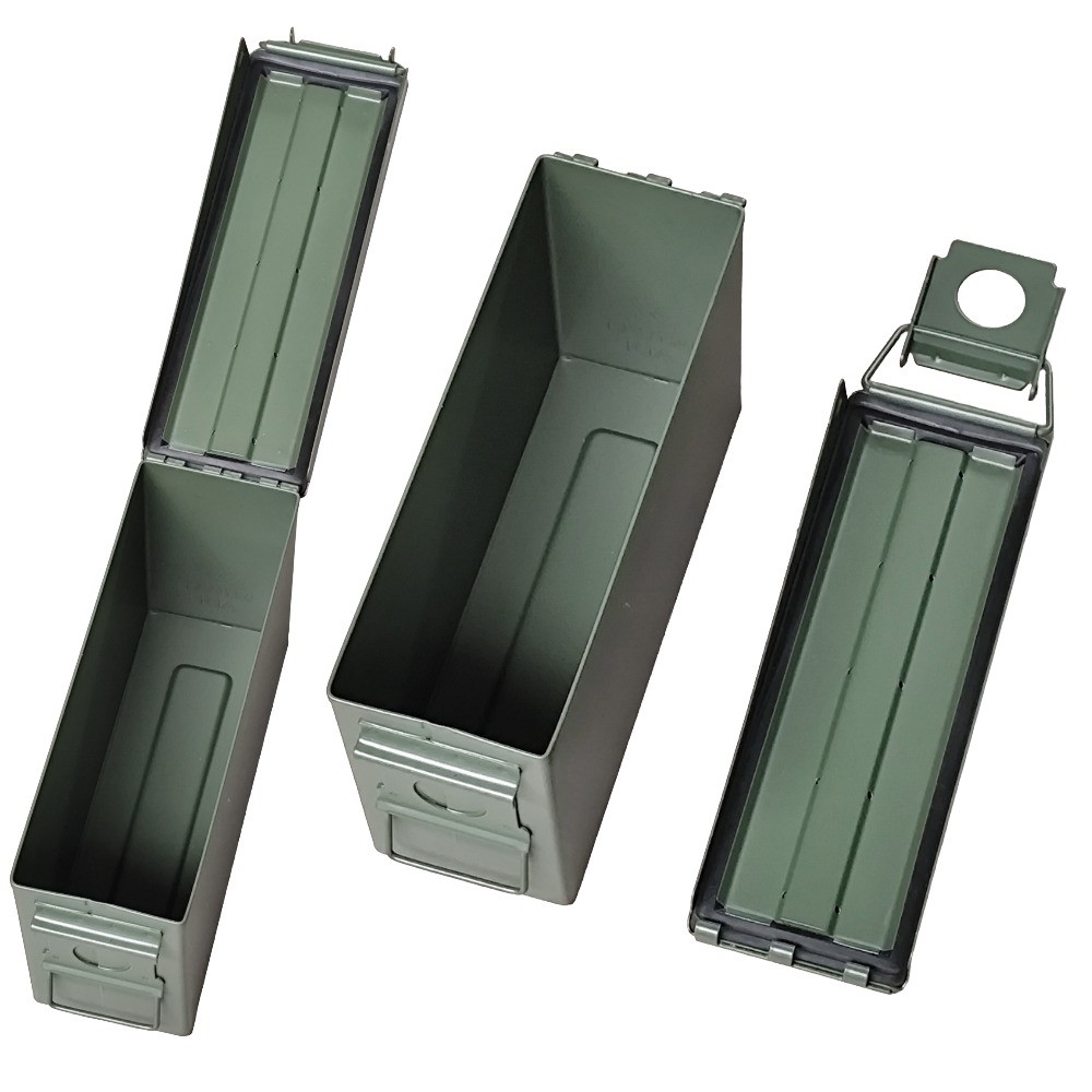 US Ammo Box, Cal. 30mm US AMMO BOX STEEL Metal Crate Metal Box Metal