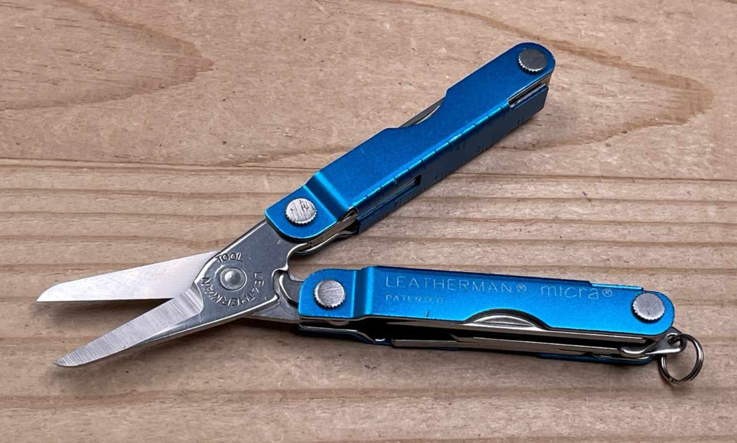 Leatherman Micra Blue Anodized Aluminum Multi-tool Knife w/ATF Logo 05/07