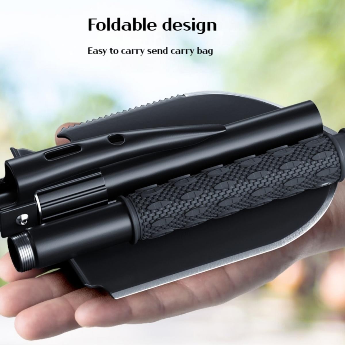 Outdoor Foldable Camping Shovel – Portable Multifunction Hiking Tool