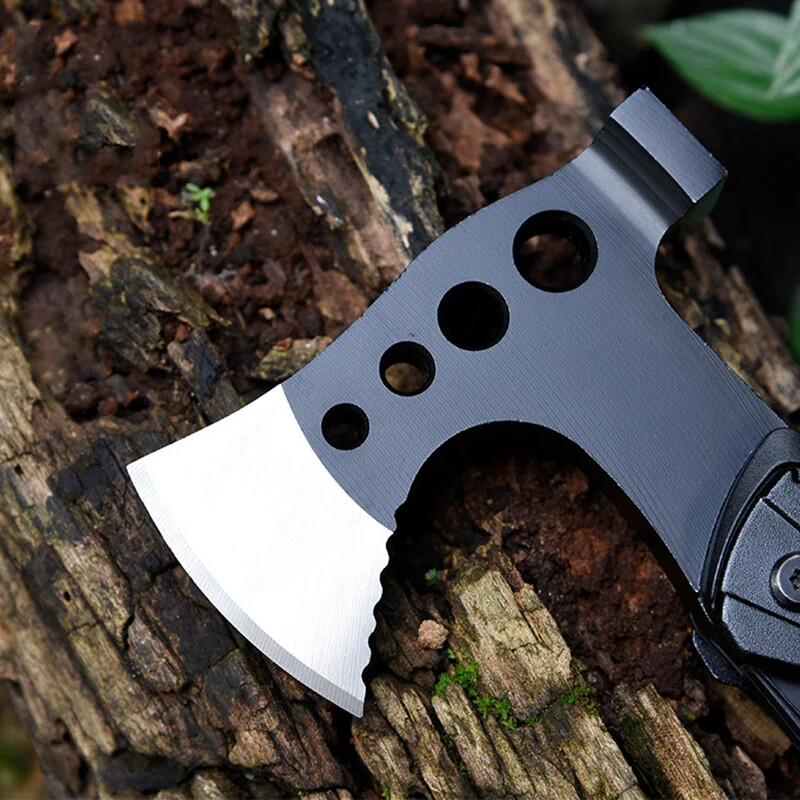 Multi Function Purpose Axe Hammer Tool Knife Camping Hatchet Survival Outdoor
