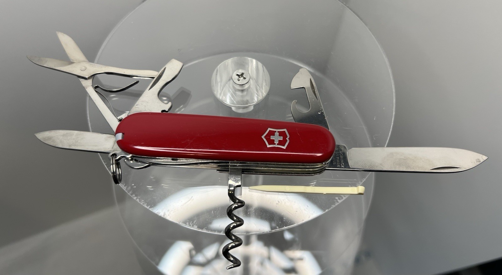 Victorinox Officer Suisse Multi-Tool Knife Red 8 Tools Stainless Steel