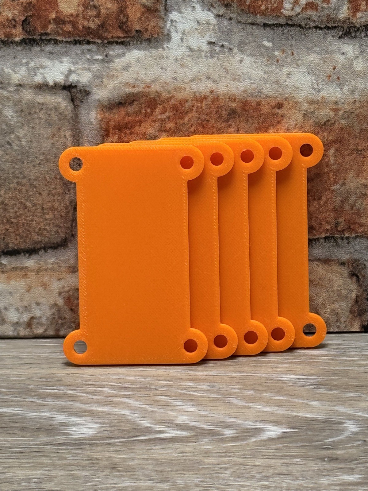 Hi-Vis Orange EDC Duct Tape Card 5-Pack – Reusable 2in Empty Holders USA Made
