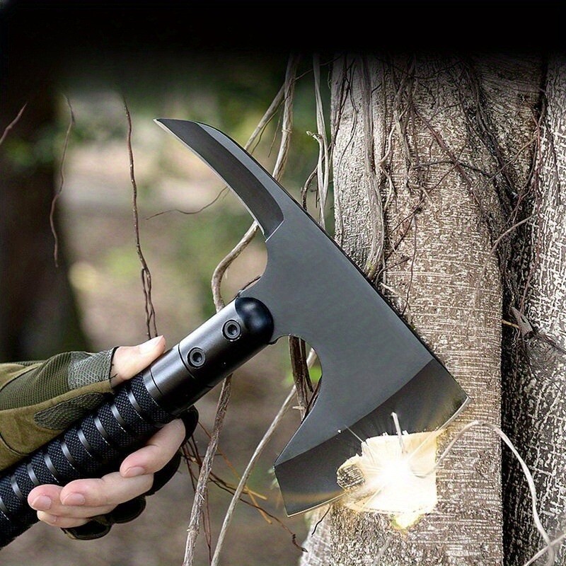 Portable Stainless Steel Tactical Survival Axe with Fire Starter Survival Kit