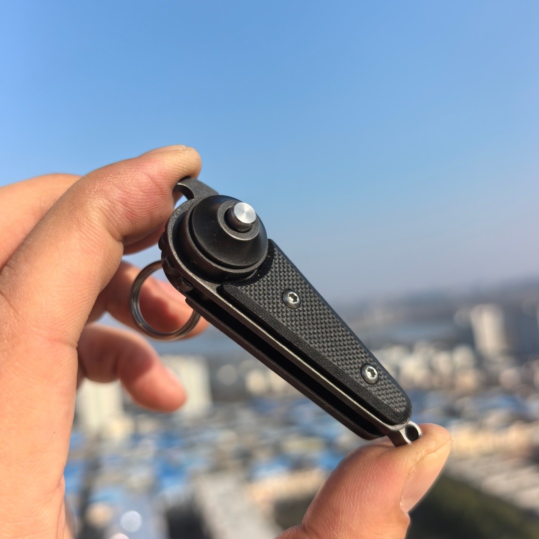 Titanium steel EDC tool, Knob, Folding