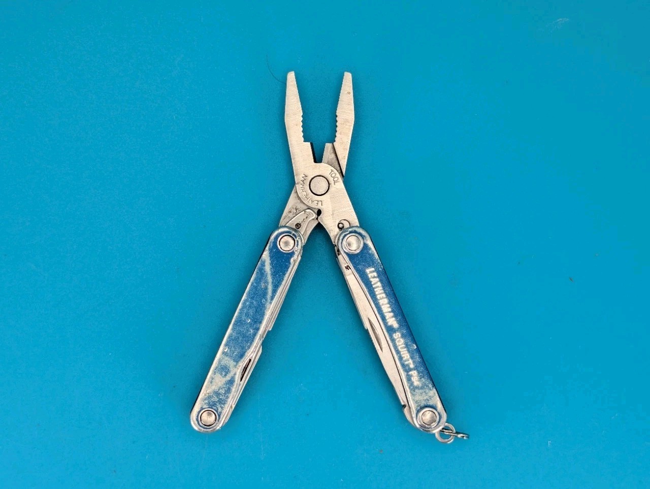 Leatherman SQUIRT PS4 Multi-Tool With Pliers Scissors Knife BLUE!