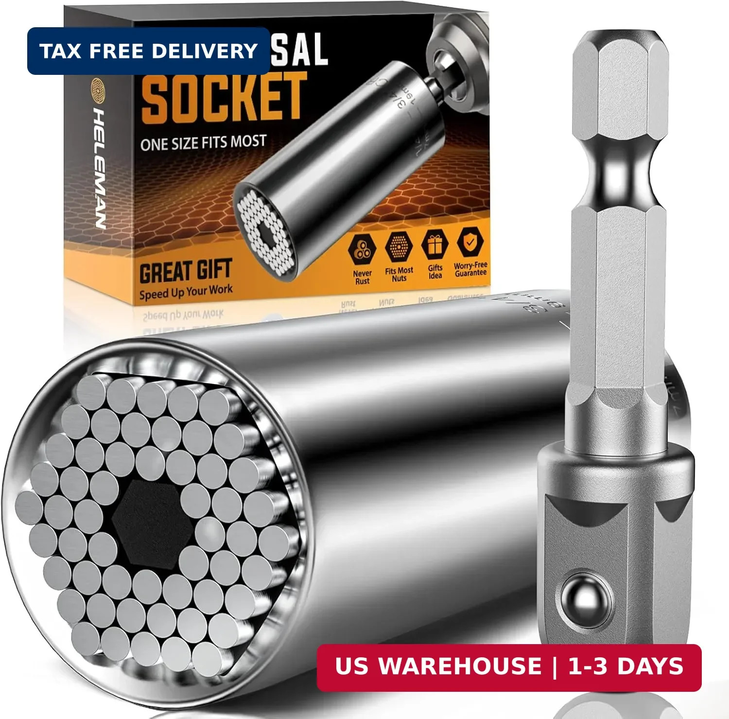Fathers Day Dad Gifts from Daughter Son, Super Universal Socket Tools Gifts for