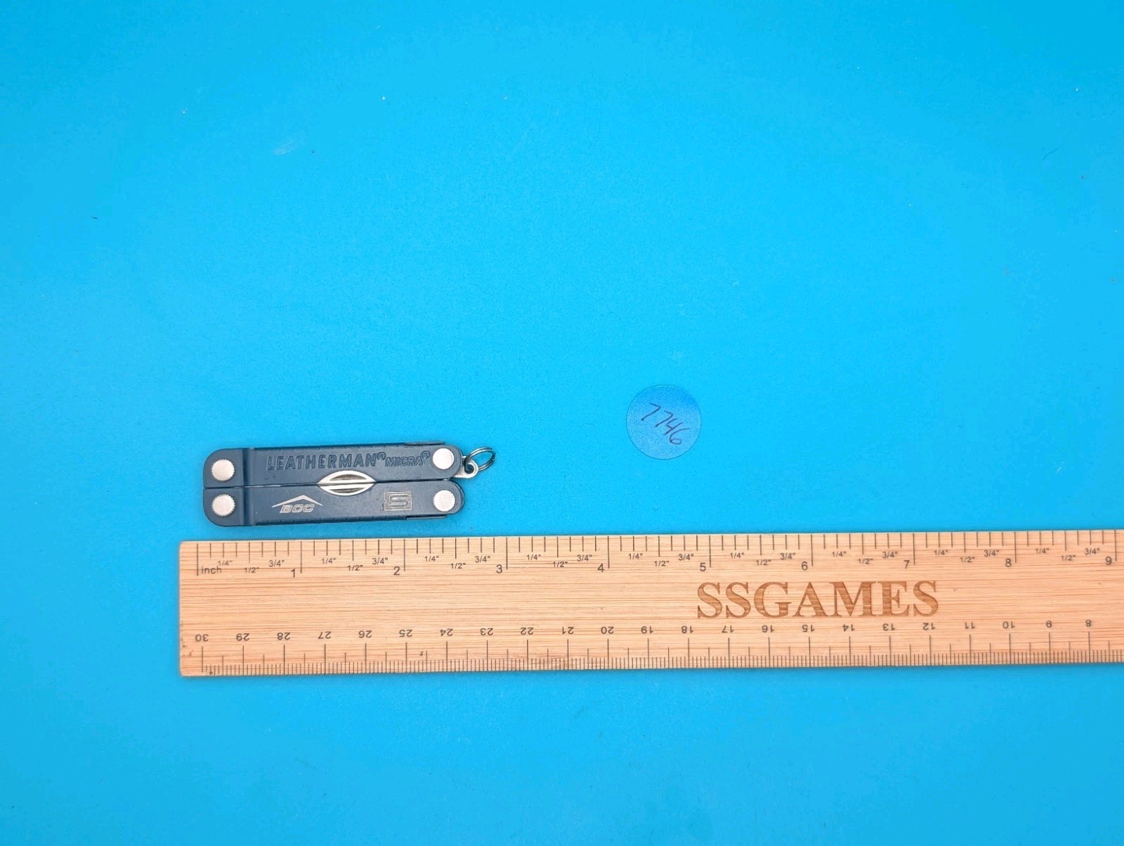 Leatherman Micra Multi-Tool, Knife, Scissors, Key Ring, Blue! *BCC*
