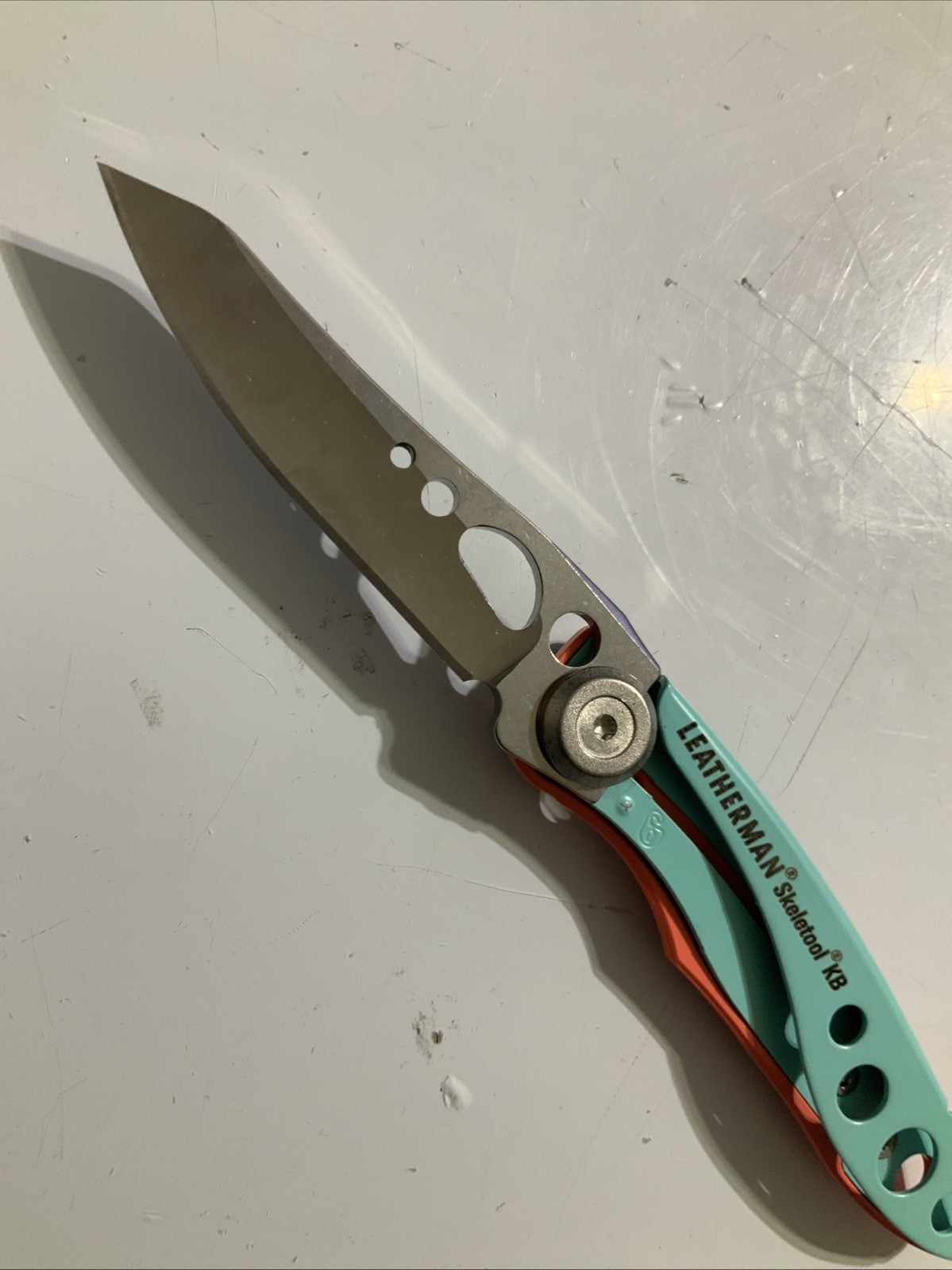 Leatherman Green Skeletool KB Pocket Knife w/ Bottle Opener