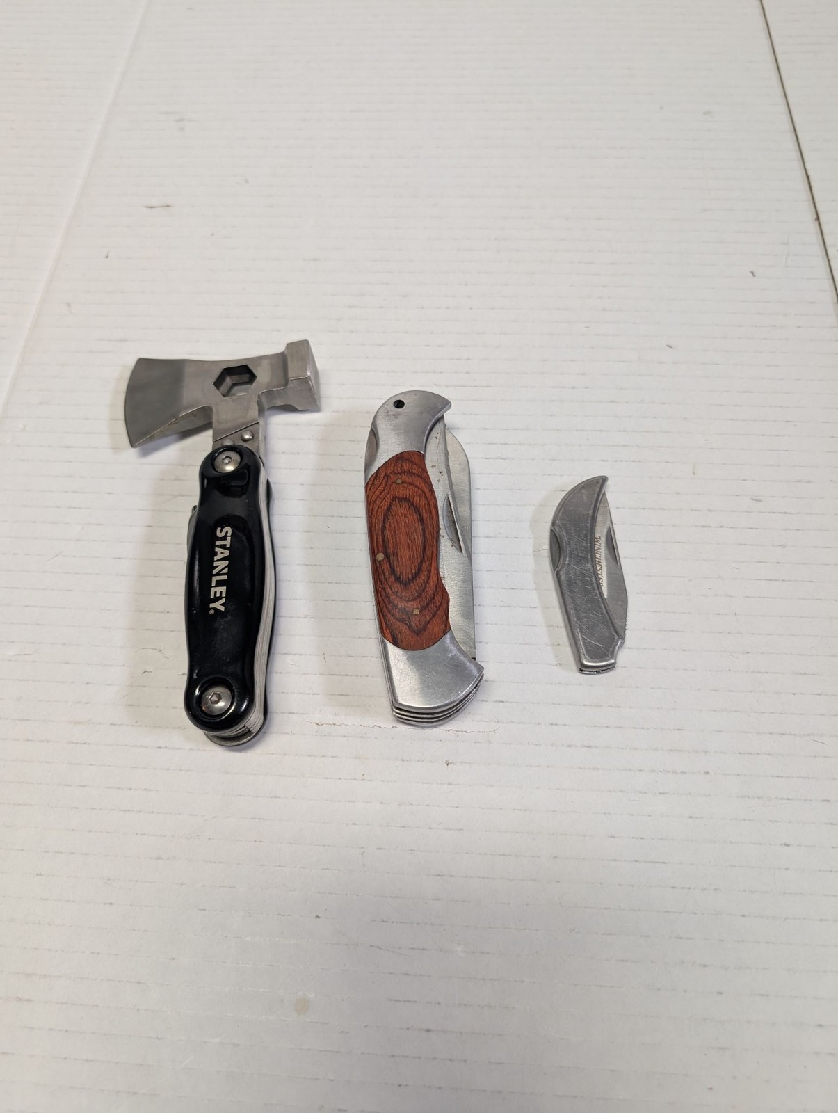 Stanley Multi Tool Hatchet Multitool & Winchester Folding Knife Set Pocket Knive