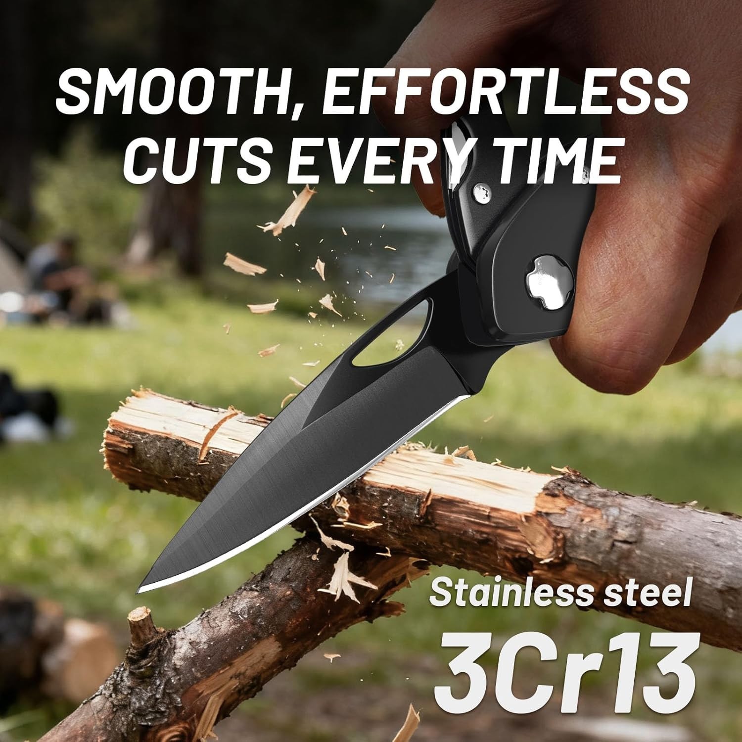 Compact 9-in-1 EDC Multitool with Pocket Knife: Ideal for Camping & Hiking Gifts