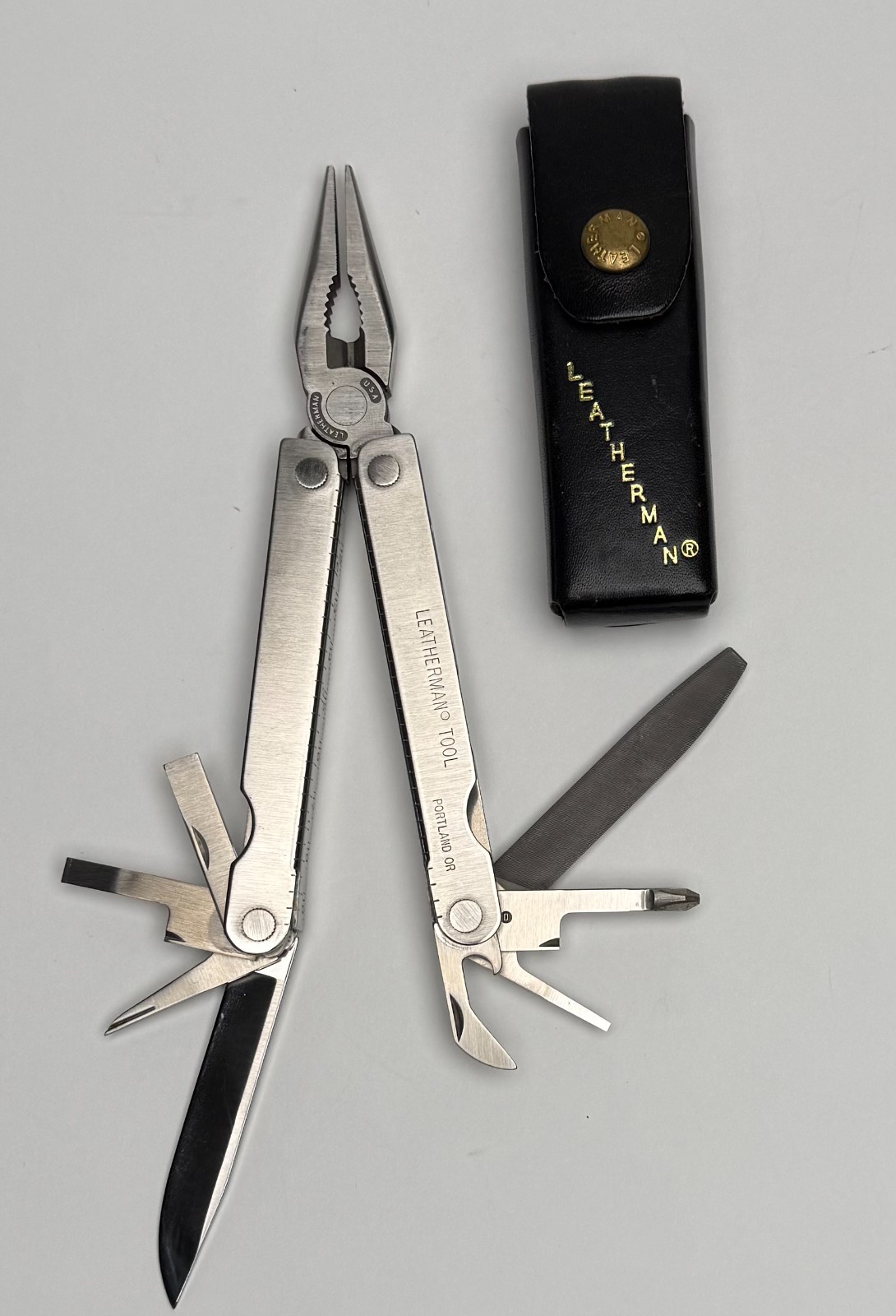Leatherman Multi Tool Vintage 1997 Stainless Steel USA Made Pocket Survival EDC