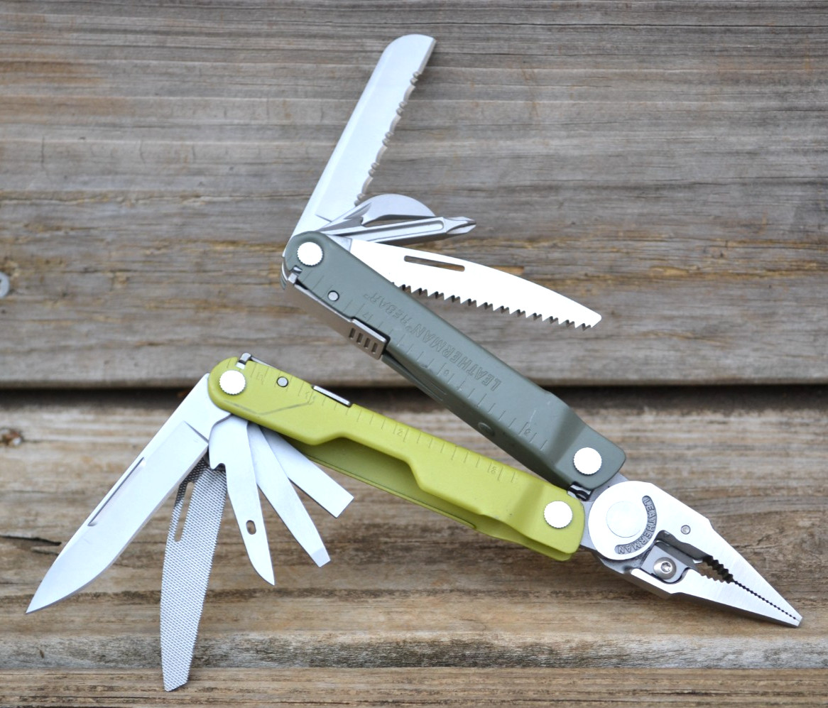 OEM Leatherman Rebar Mossy Slate Multi-Tool Knife Pliers & Other Tools — Great