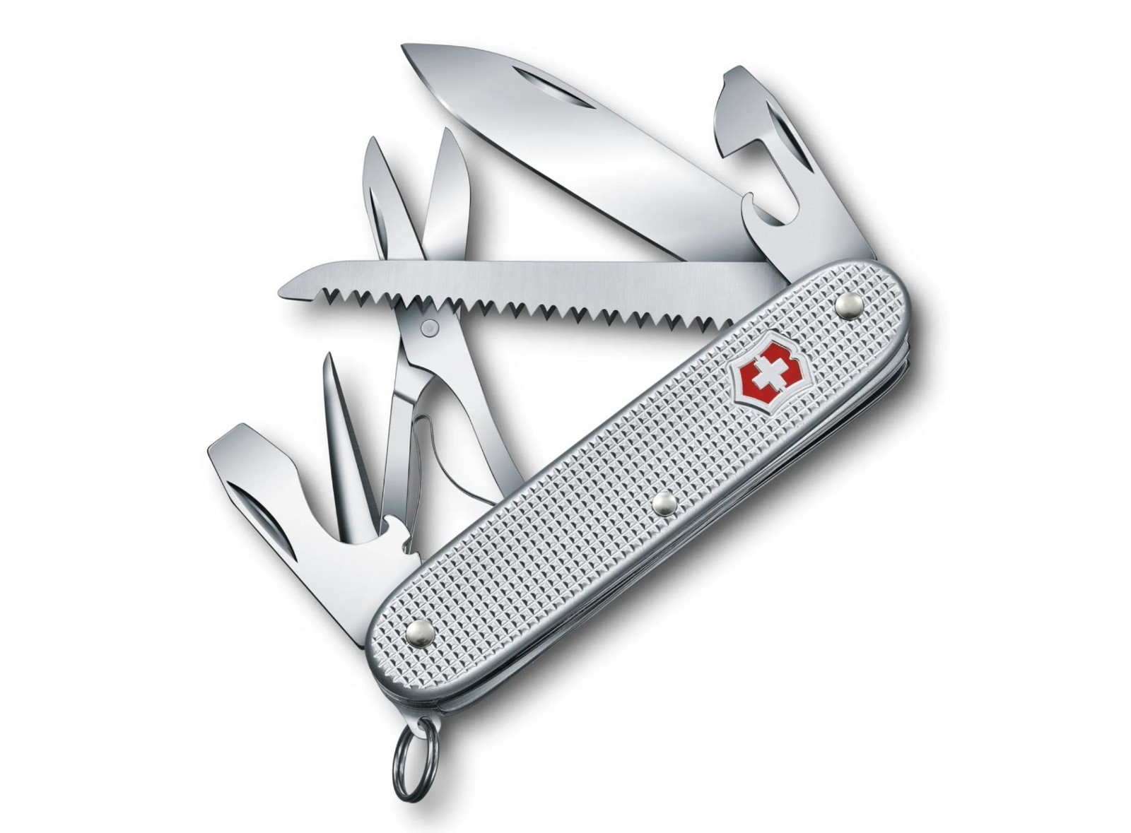 Swiss Army Knife, Farmer X Silver Alox, Victorinox 0.8271.26, New In Box