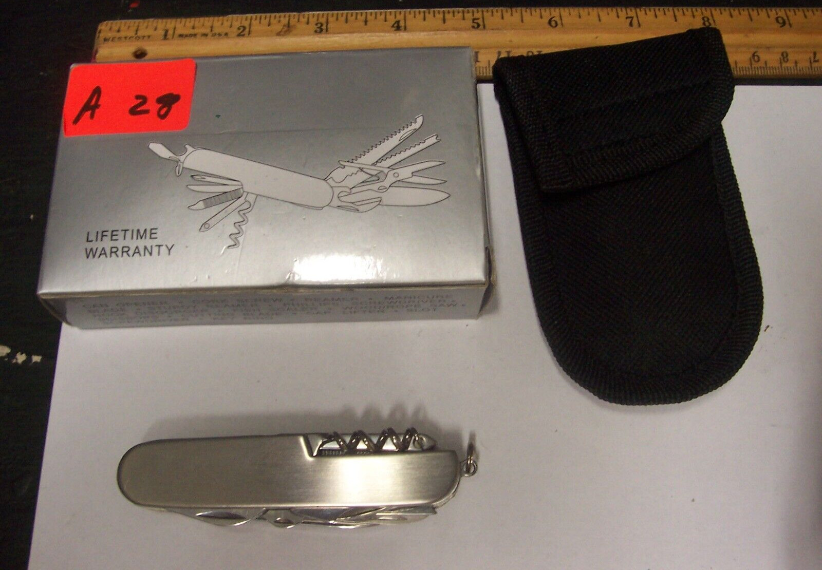 Royal Crest Silver Star 14 Function Stainless Steel Multi Tool Knife SKSS11 (A28