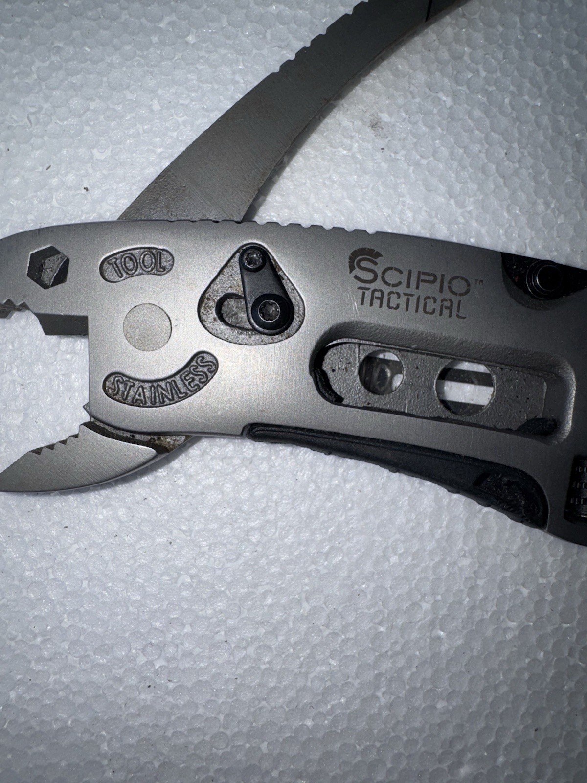 Scipio Tactical Stainless Multi Tool Adjustable Wrench Pliers Knife
