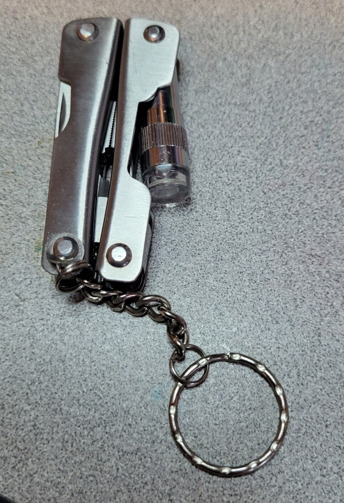 LED Light Multi-tool Pliers Knife Screw Drivers Bottle Opener Stainless Steel