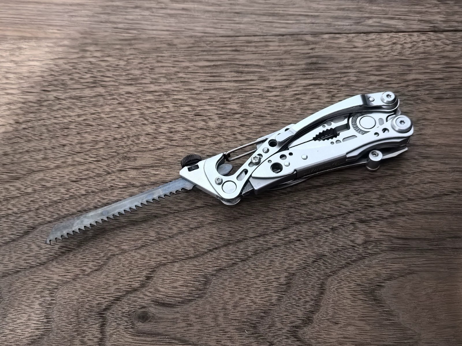 2-in-1 T-Shank Saw Holder & Hammer Tail Cap for Leatherman SKELETOOL – Stainless