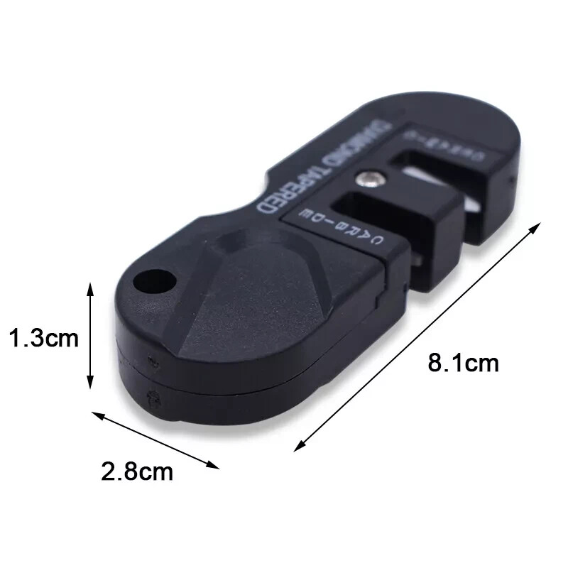 Portable Field Knife Sharper Pocket Two-Grit Sharpening Stone Bushcraft Camping