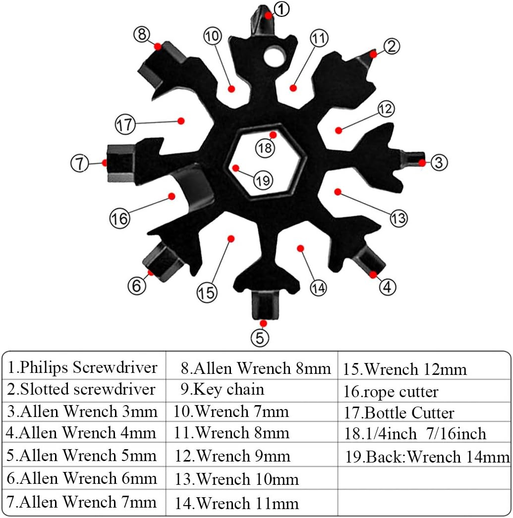 19 in 1 Incredible Tool – Easy N Genius – FEX 18-In-1 Stainless Steel Snowflakes
