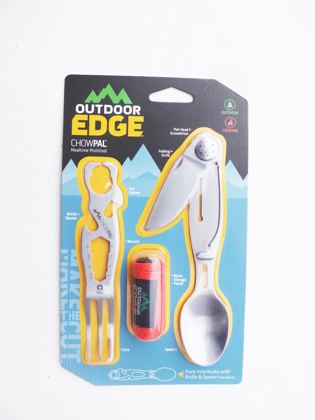 Outdoor Edge CHOWPAL Outdoor Mealtime Multi Tools 420J2 Stainless Steel