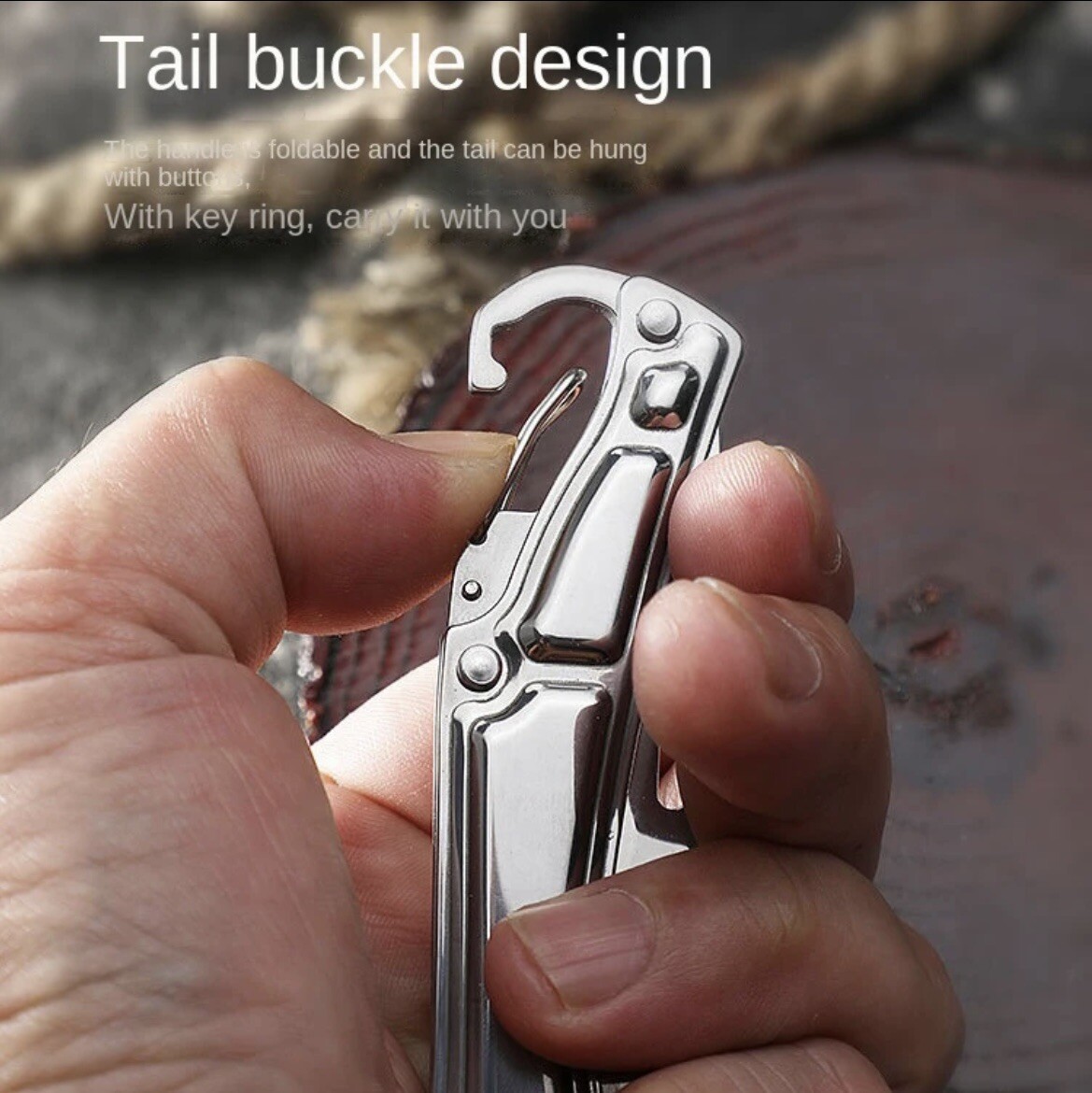 Small Folding Knife Survival Outdoor Tactical Pocket Knife Keychain, Hunting EDC
