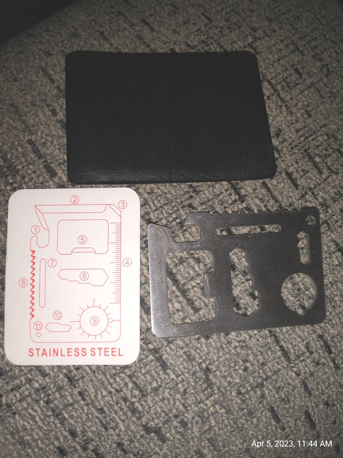 Multi-Purpose Pocket Survival Tool Stainless Steel