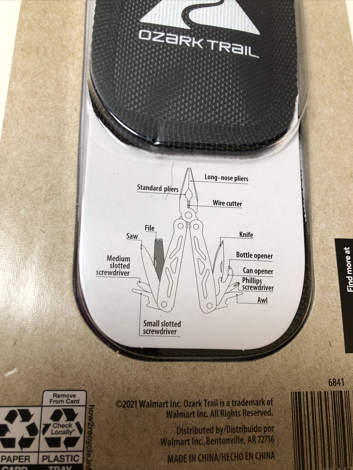 Ozark Trail 12-In-1 MULTITOOL with Sheath Hiking Outdoors Pocket Knife Camping
