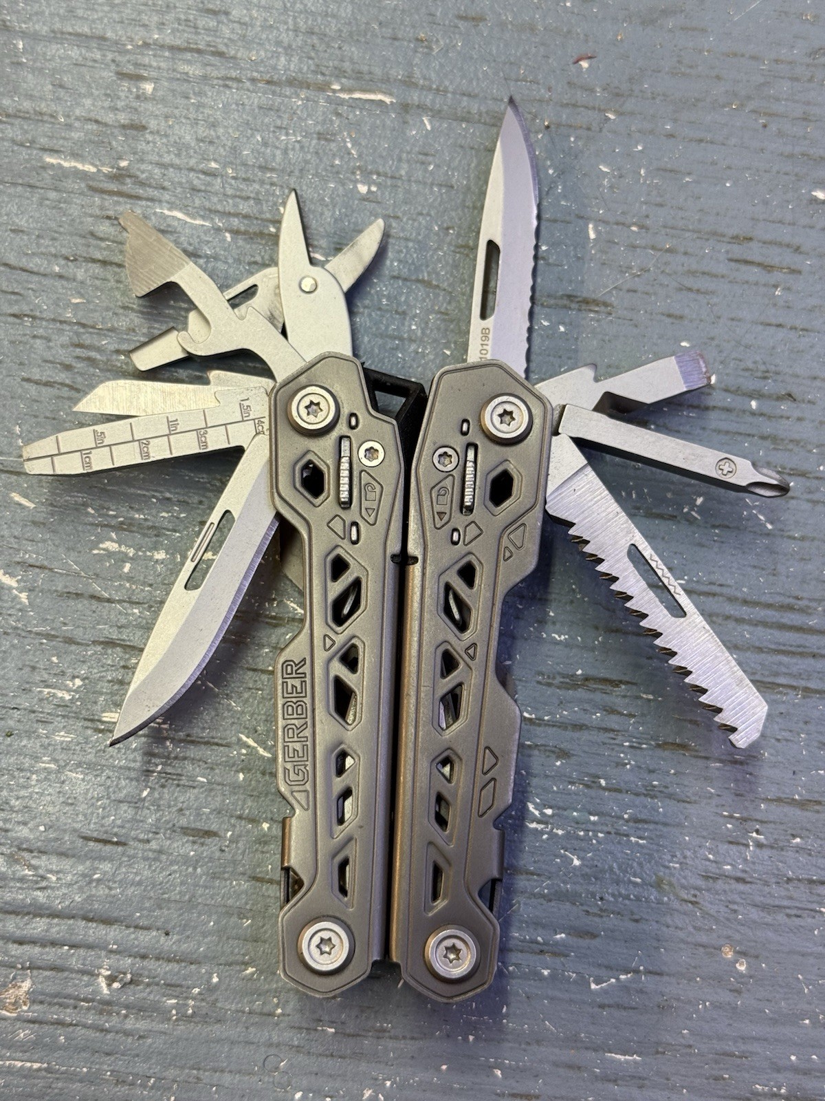 Gerber Truss Multitool Pliers Knife Folding EDC Used Multiple Available Gray