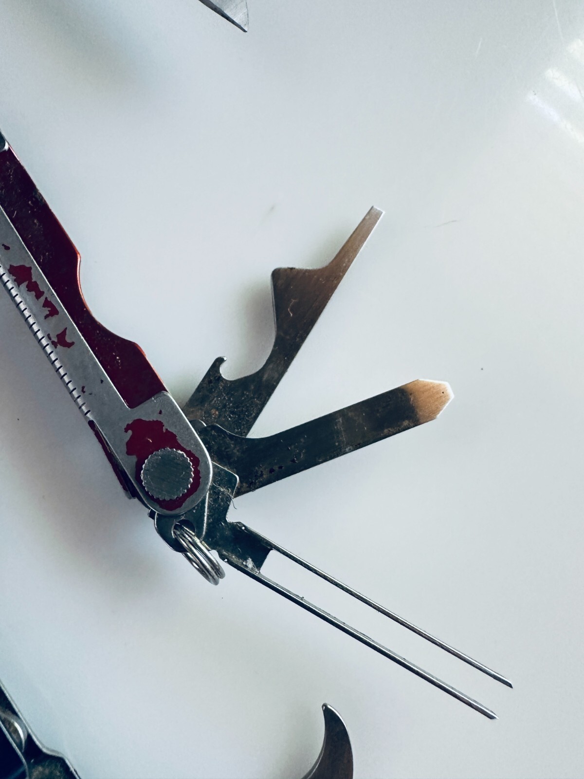 3 Vintage Leatherman Micra Red Blue Black Multi Tool Knife