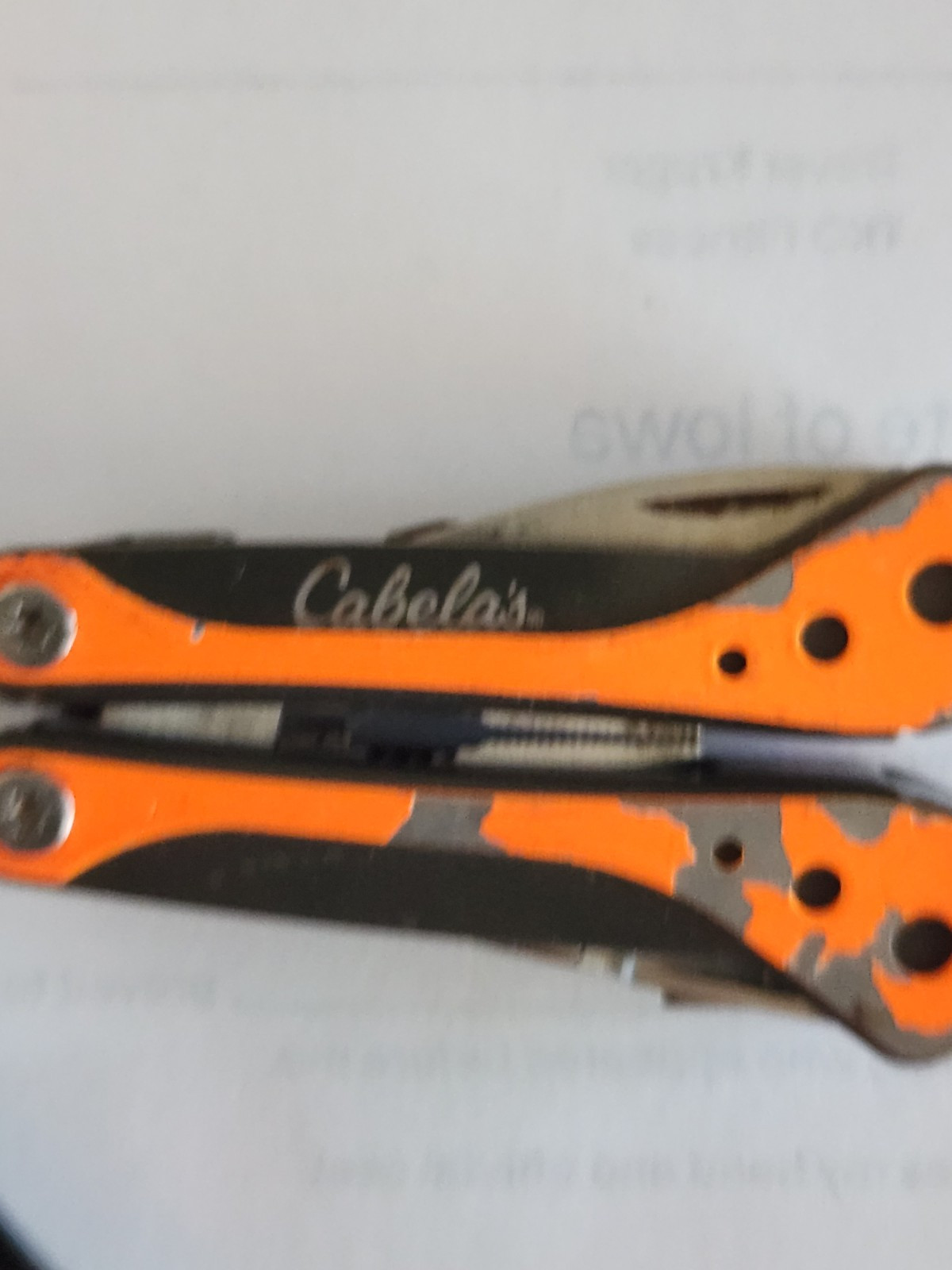 2 Cabelas Small Multi-Tool / Orange, Black